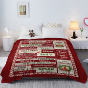 Christmas cardinal fleece throw blanket, view 3 - MRSLM