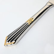 gold inlay cutlery set, view 5 - MRSLM