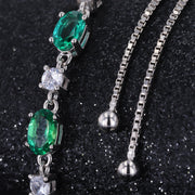 emerald heart bracelet 3 carat, view 4 - MRSLM