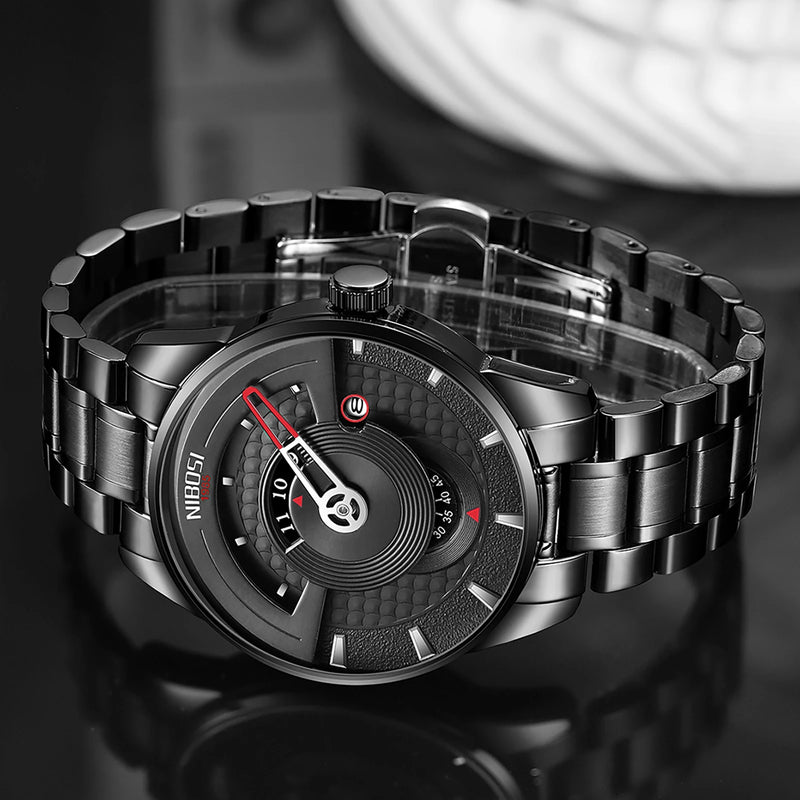 men's water-resistant luminous quartz watch, view 8 - MRSLM