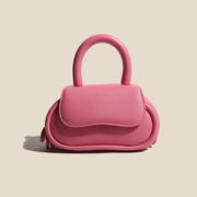 genuine leather macaron handbag, view 6 - MRSLM