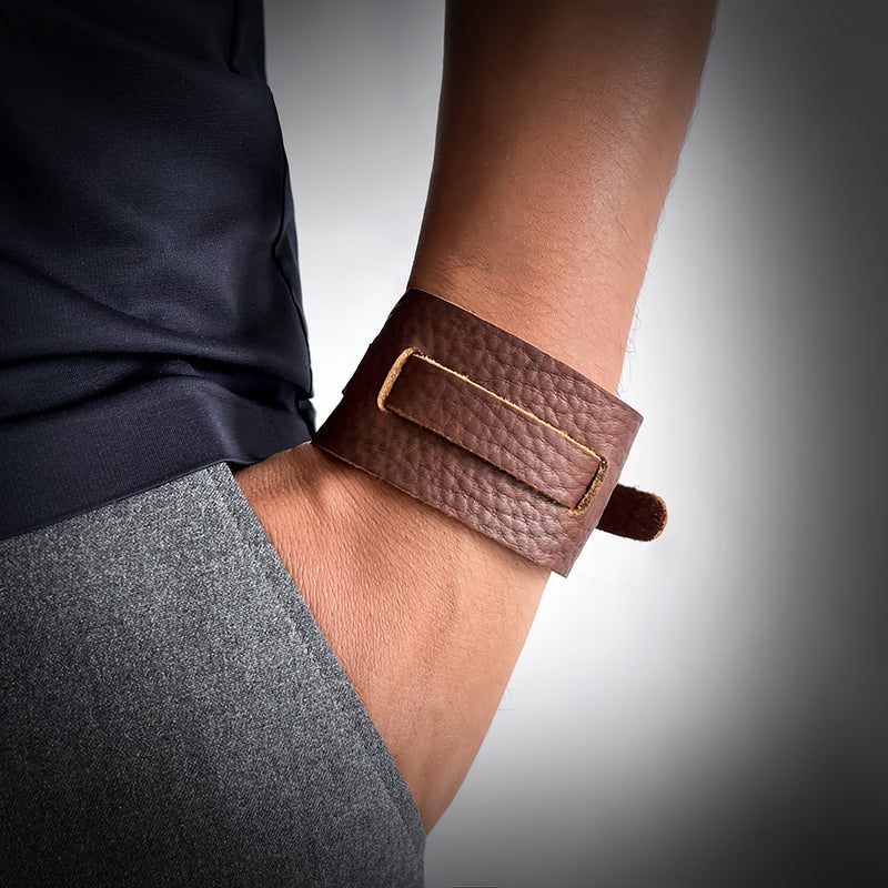 vintage cowhide bracelet, view 5 - MRSLM