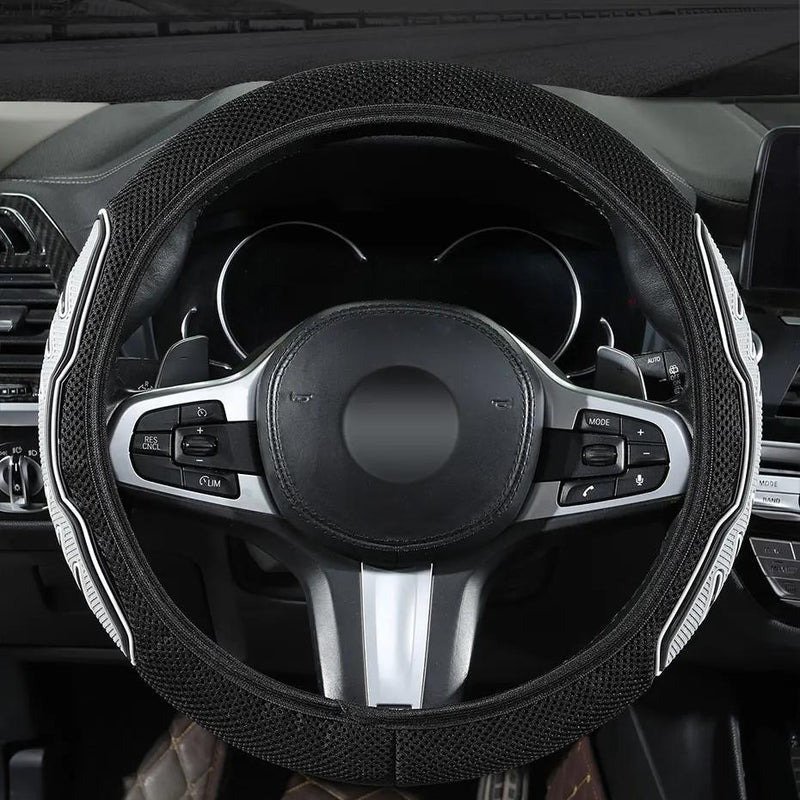 Universal anti-slip car steering wheel cover, view 2 - MRSLM
