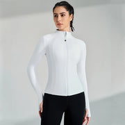 women's full zip running jacket, view 6 - MRSLM