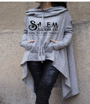 women's irregular hem hooded sweater, view 11 - MRSLM
