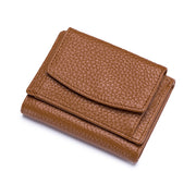 leather mini short wallet for women, view 12 - MRSLM