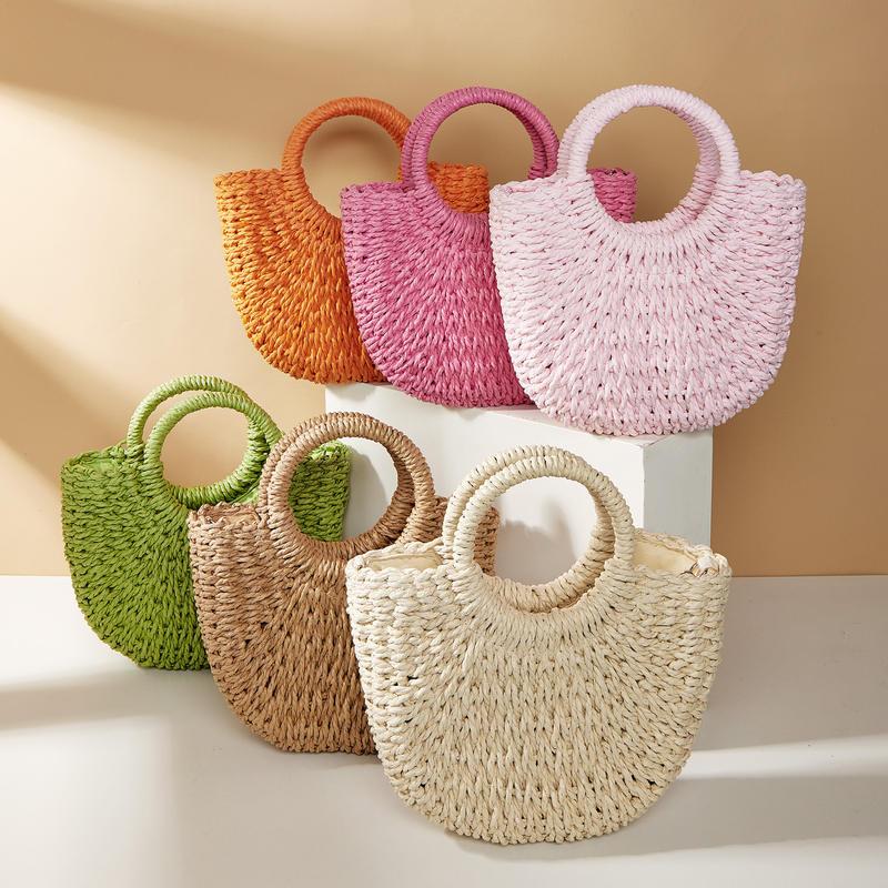 straw crossbody bag, view 8 - MRSLM