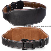 cowhide weightlifting belt, view 7 - MRSLM