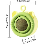 rotating catnip ball cat toy, view 3 - MRSLM