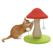 cat scratching post with natural sisal rope, view 3 - MRSLM