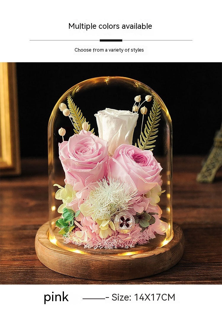 eternal rose under glass cover, view 9 - MRSLM