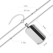 checkerboard pendant necklace, view 6 - MRSLM