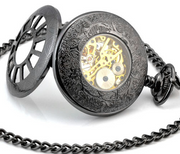retro hollow flip mechanical pocket watch, view 5 - MRSLM