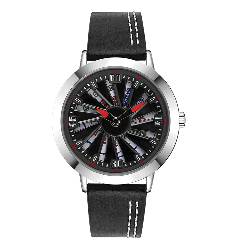 men's large dial quartz watch, view 7 - MRSLM