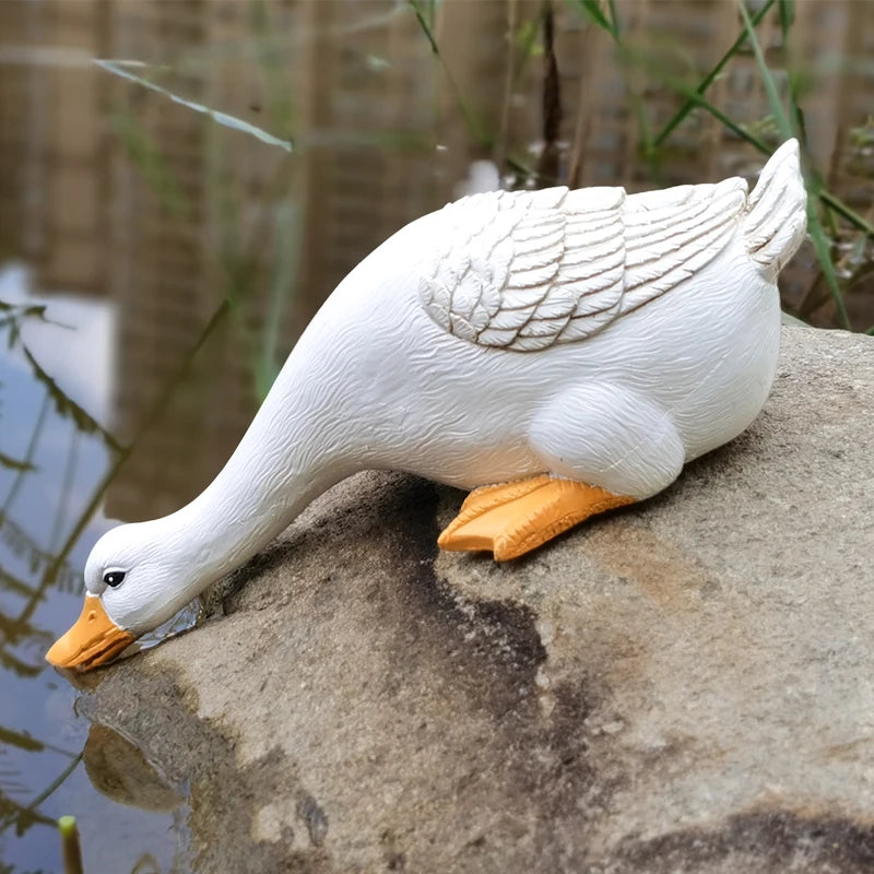 duck figurine sculpture, view 10 - MRSLM