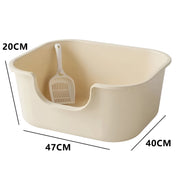leak proof cat litter basin, view 3 - MRSLM