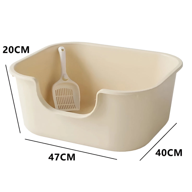 leak proof cat litter basin, view 3 - MRSLM