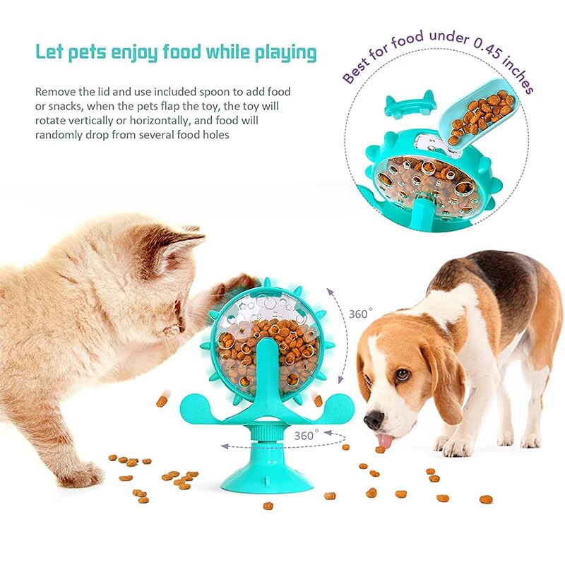windmill turntable pet puzzle toy, view 5 - MRSLM