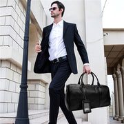 men's genuine leather gym bag - MRSLM
