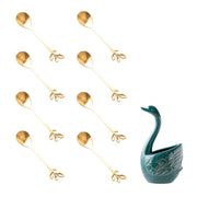 ceramic swan fruit fork set, view 6 - MRSLM