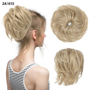 fluffy curly hair bun chignon, view 20 - MRSLM