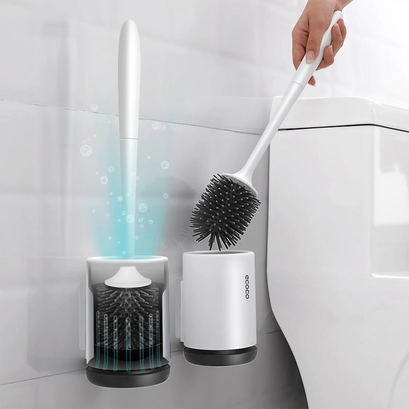 tpr toilet brush set with holder, view 4 - MRSLM
