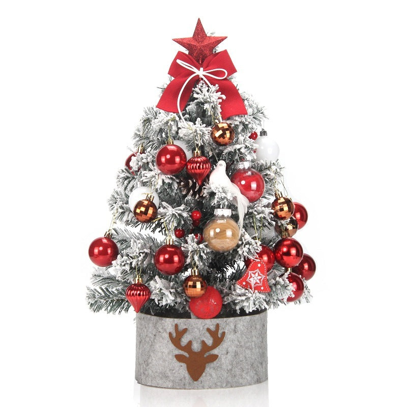 flocked snow Christmas tree, view 6 - MRSLM