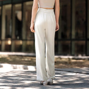 wide-leg cotton trousers, view 5 - MRSLM