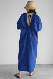 Women's casual long cotton dress, view 9 - MRSLM