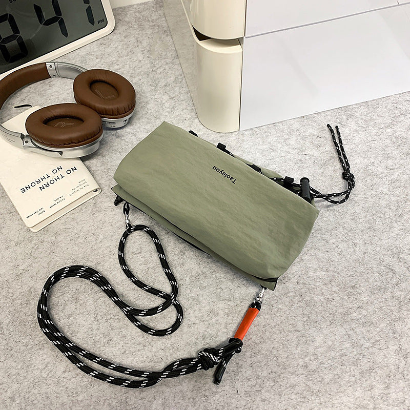 nylon crossbody phone bag, view 8 - MRSLM