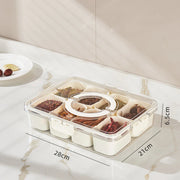 portable snack organizer box with compartments, view 3 - MRSLM
