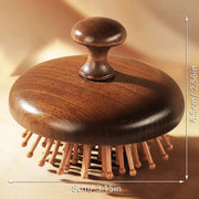 air cushion sandalwood massage comb, view 2 - MRSLM