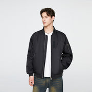 loose stand collar pilot jacket, view 2 - MRSLM