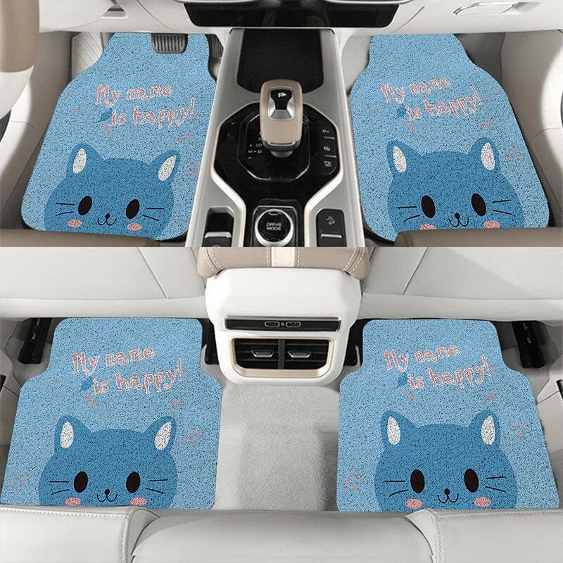 cartoon pattern waterproof car floor mats, view 20 - MRSLM