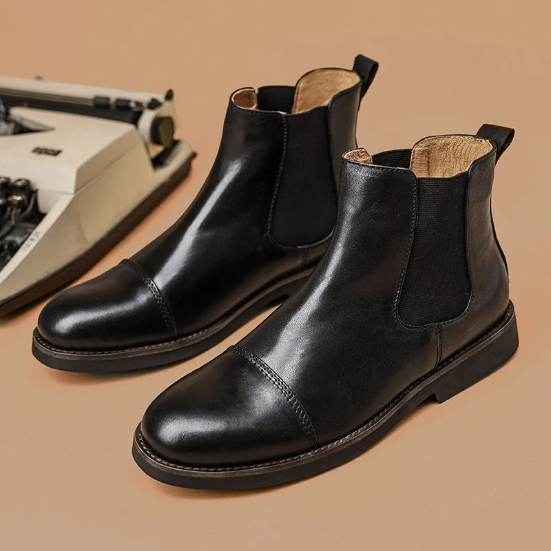 handmade vintage leather ankle boots, view 9 - MRSLM