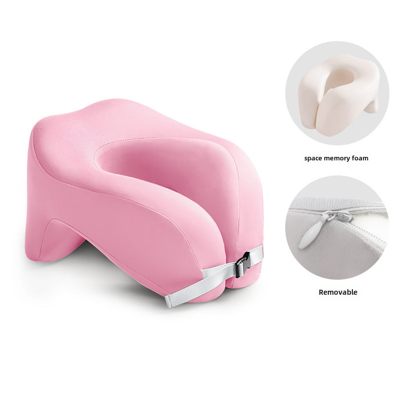 memory foam u-shaped travel pillow, view 2 - MRSLM