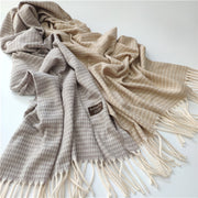 Tie-dye faux cashmere tassel scarf, view 7 - MRSLM