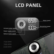 2-in-1 LCD electric shaver and beard trimmer, view 6 - MRSLM