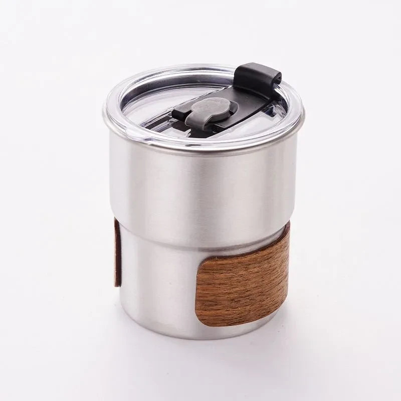 portable stainless steel camping coffee mug, view 4 - MRSLM