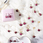 long flower earrings - MRSLM