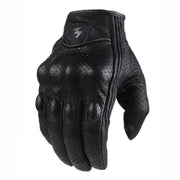 Sheepskin leather touchscreen riding gloves, view 3 - MRSLM