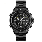 sports steel band dual display watch - MRSLM