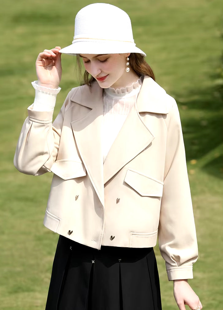 short double-breasted trench coat, view 5 - MRSLM