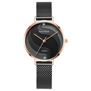 diamond-studded steel mesh watch, view 6 - MRSLM