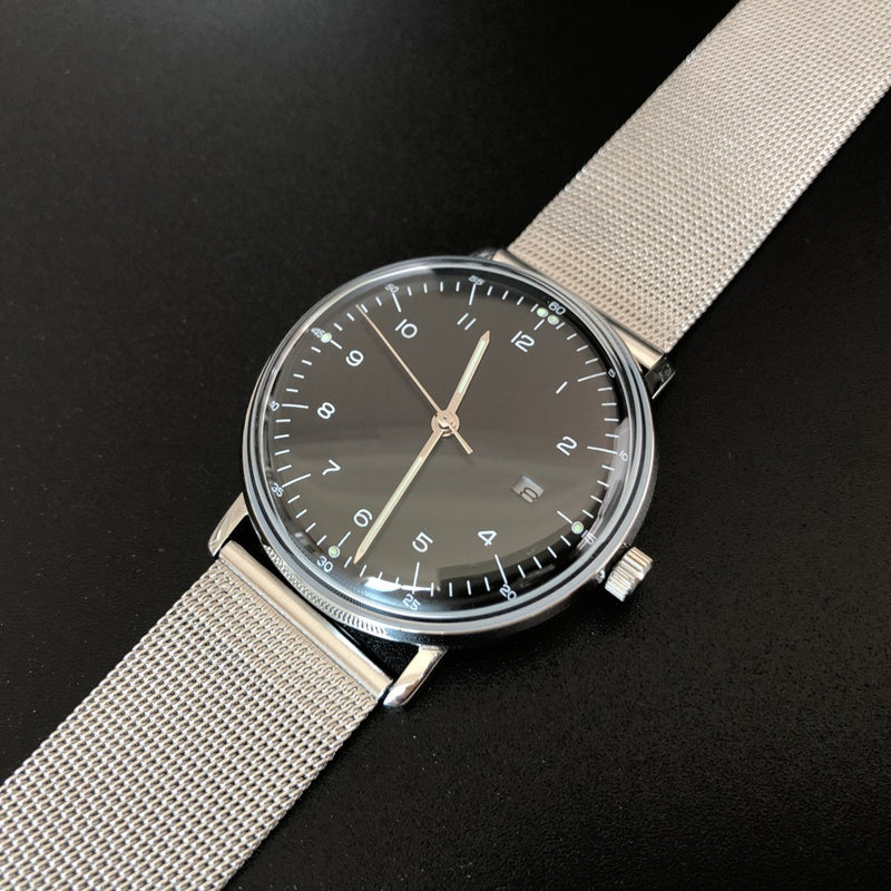 Retro wave mirror quartz watch, view 5 - MRSLM