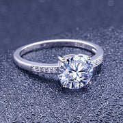 925 sterling silver engagement ring, view 3 - MRSLM