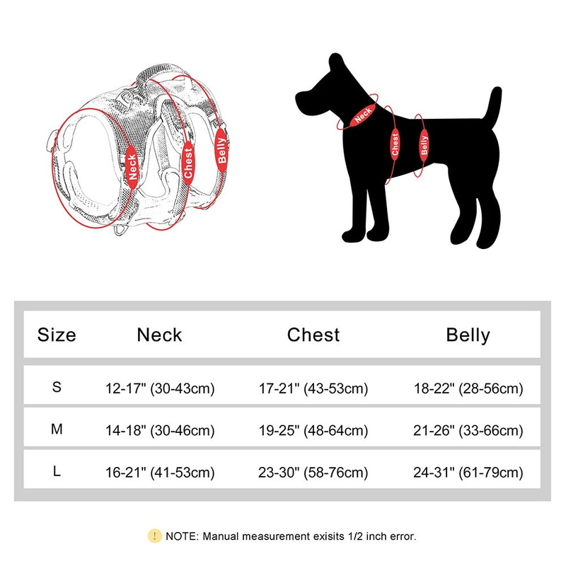 adjustable reflective dog harness, view 10 - MRSLM