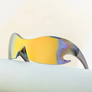 Rimless gradient mirror sunglasses, view 10 - MRSLM