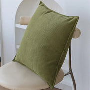 elegant green jacquard decorative pillow cover, view 5 - MRSLM