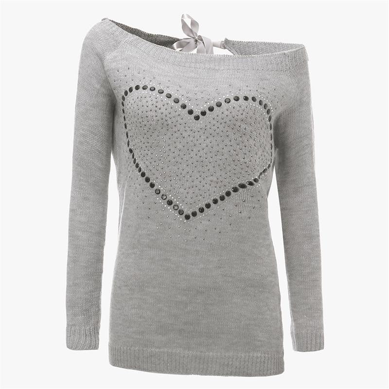 women's knitted pullover sweater, view 10 - MRSLM